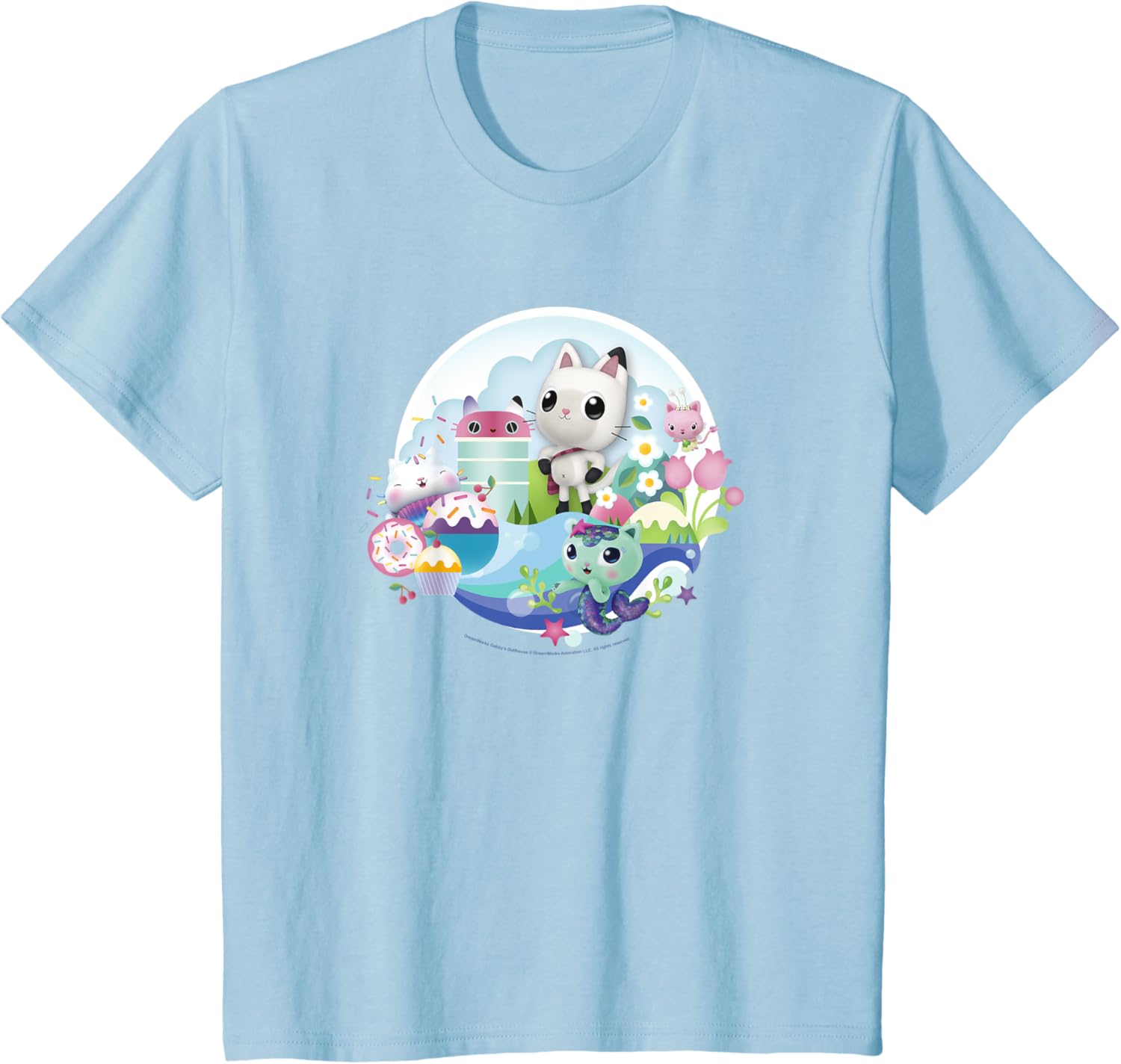 Kids Gabby's Dollhouse Group Collection TShirt Clothing